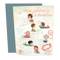 Cahier à dessins, Dis moi.... 17X22cm 32 pages  Ikaipaka jeux &