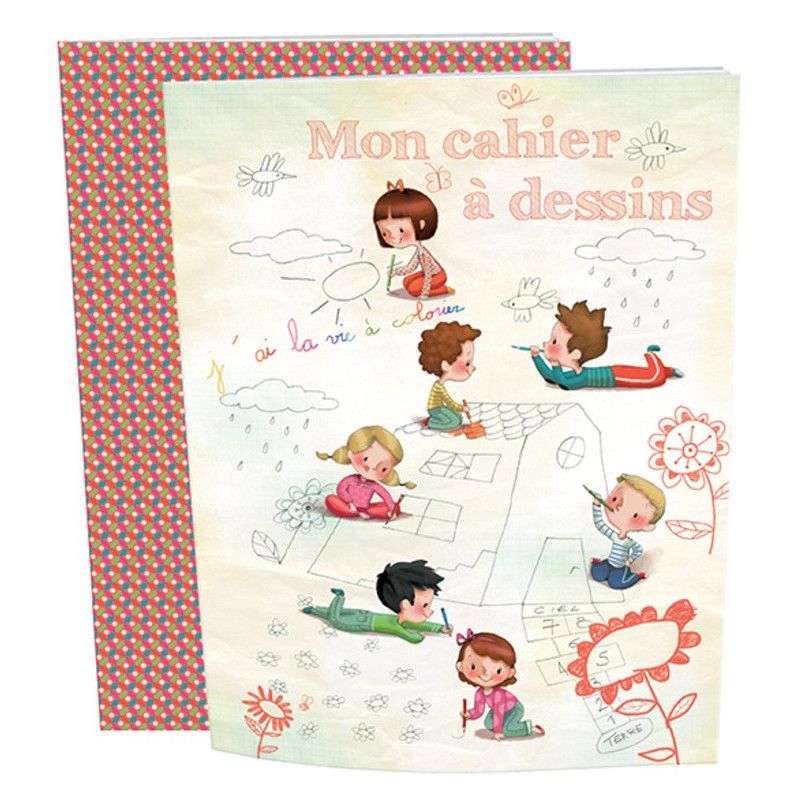 Cahier à dessins, Dis moi .... A4 - 32 pages - IkaIpaka Royan
