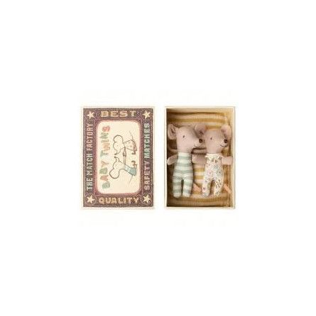 Baby mice, Twins in box souris maileg Maileg Ikaipaka jeux &