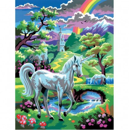 Peinture Une licorne au pays des fées. - IkaIpaka Royan