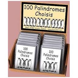 100 Palindromes Choisis marc vidal Ikaipaka jeux & jouets Royan