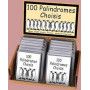 100 Palindromes Choisis marc vidal Ikaipaka jeux & jouets Royan