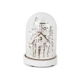 Cloche lumineuse Village enneigé - IkaIpaka Royan