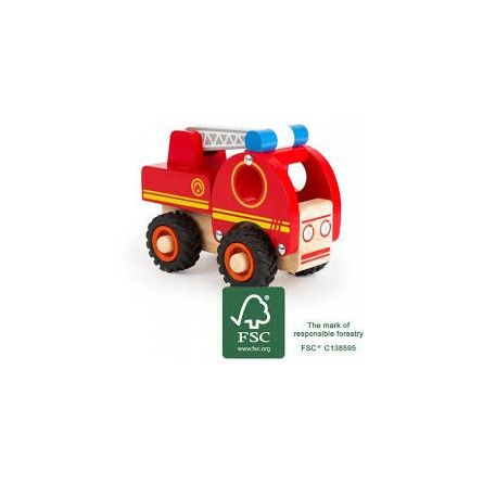 Voiture bois Camion de pompiers Legler Ikaipaka jeux & jouets