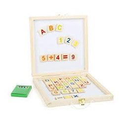 Coffret-tableau Lettres+Chiffres, aimantés - IkaIpaka Royan