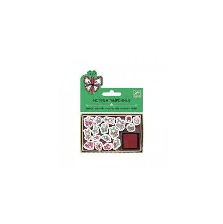 Motif à tamponner Coccinelles et papillons - IkaIpaka Royan