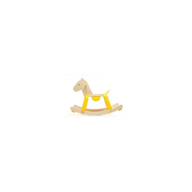 Cheval à bascule Yellow rock'it! Djeco Ikaipaka jeux & jouets