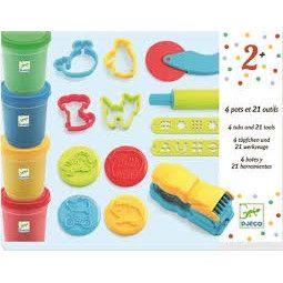 Päte à modeler 4 pots et 21 outils pâte à modeler - IkaIpaka Royan