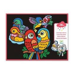 Coloriage velours Bébés oiseaux - IkaIpaka Royan