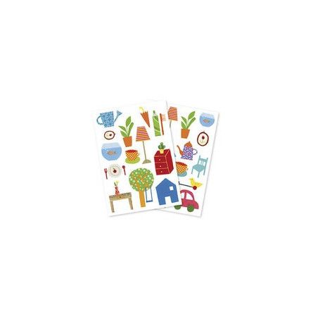 Baby stickers, Objets quotidiens, Sachet 6 pl  Ikaipaka jeux &