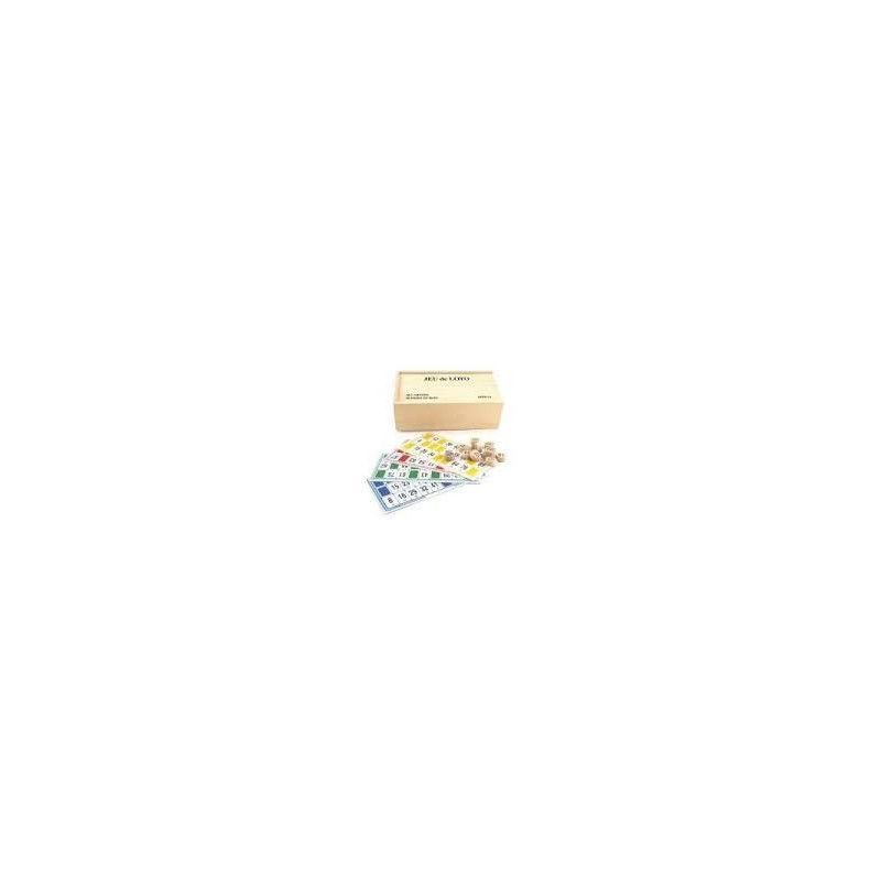 Coffret loto : jetons en bois + 48 cartes - IkaIpaka Royan