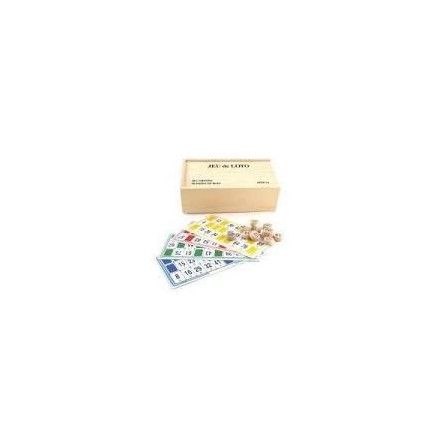 Coffret loto : jetons en bois + 48 cartes - IkaIpaka Royan