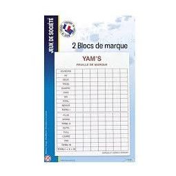 Yams feuille de score Cartamundi Ikaipaka jeux & jouets Royan