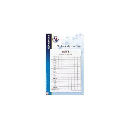 Yams feuille de score Cartamundi Ikaipaka jeux & jouets Royan