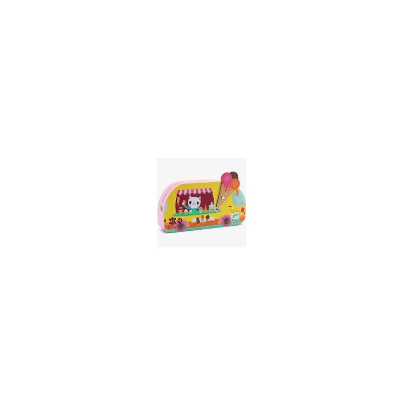 Puzzles silhouettes Le glacier - 16 pcs Djeco Ikaipaka jeux &