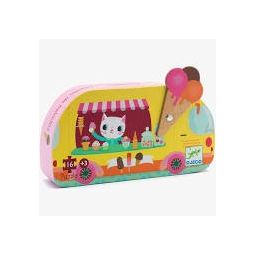 Puzzles silhouettes Le glacier - 16 pcs Djeco Ikaipaka jeux &