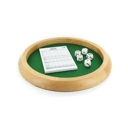 Piste de dés en bois 30 cm (5 des + carnet yams) - IkaIpaka Royan