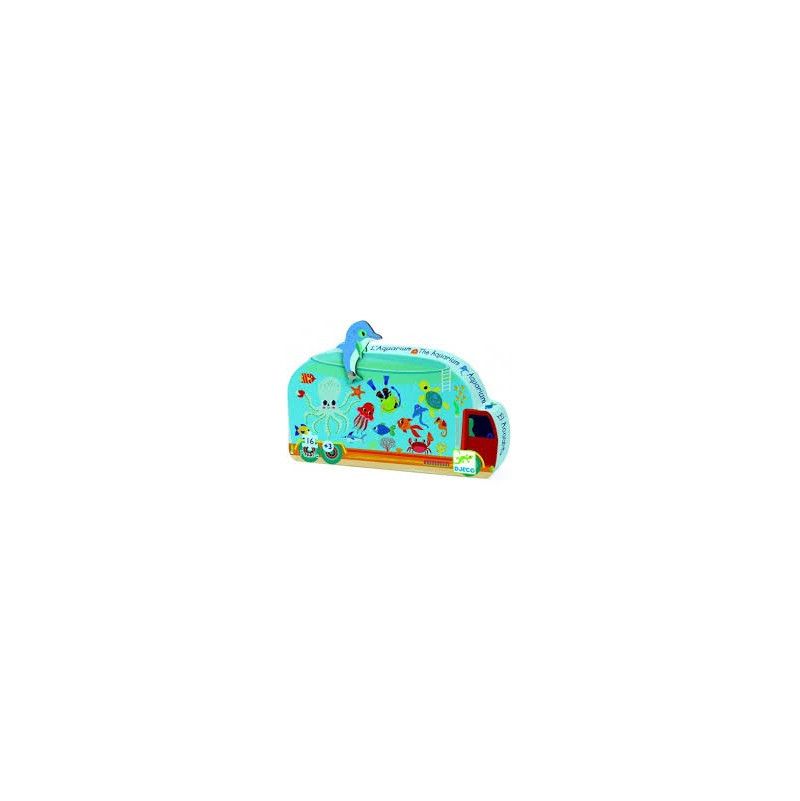 Puzzles silhouettes L'aquarium - 16 pcs Djeco Ikaipaka jeux &