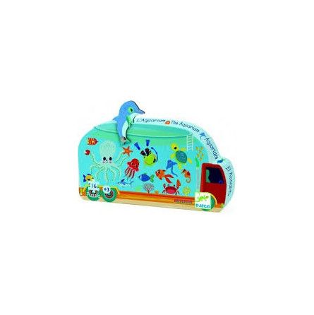 Puzzles silhouettes L'aquarium - 16 pcs Djeco Ikaipaka jeux &