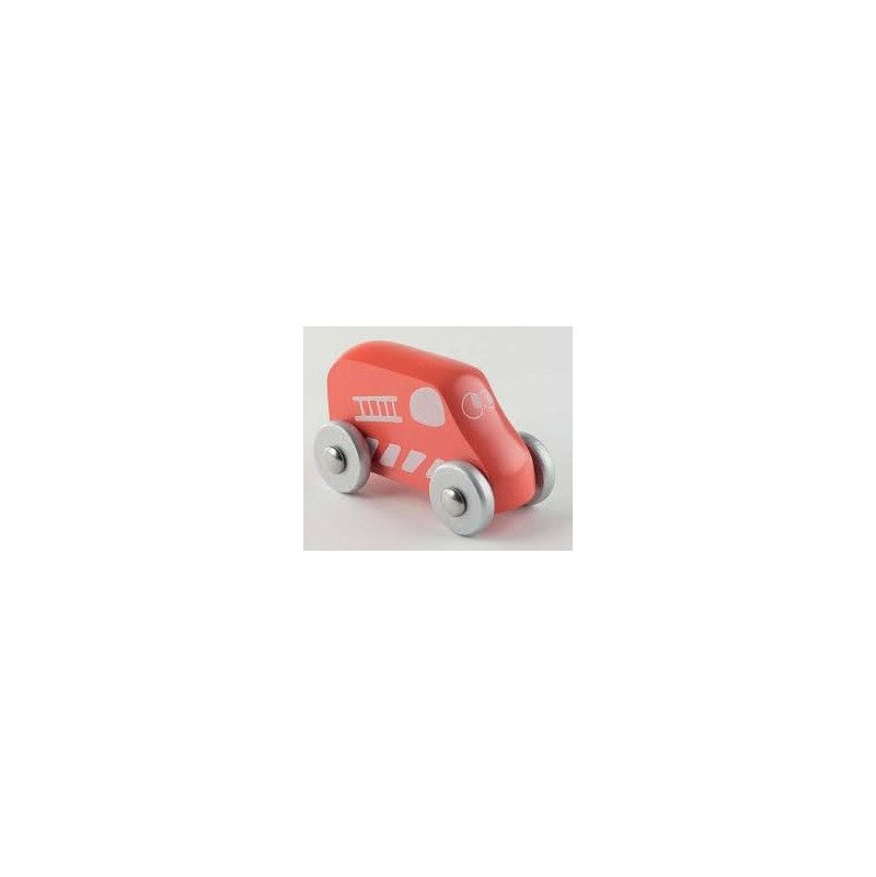 Camion pompier - rouge 100x65x45mm - IkaIpaka Royan