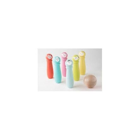 Jeu de 6 quilles Paris - 165mm + 1 boule d.75mm - IkaIpaka Royan