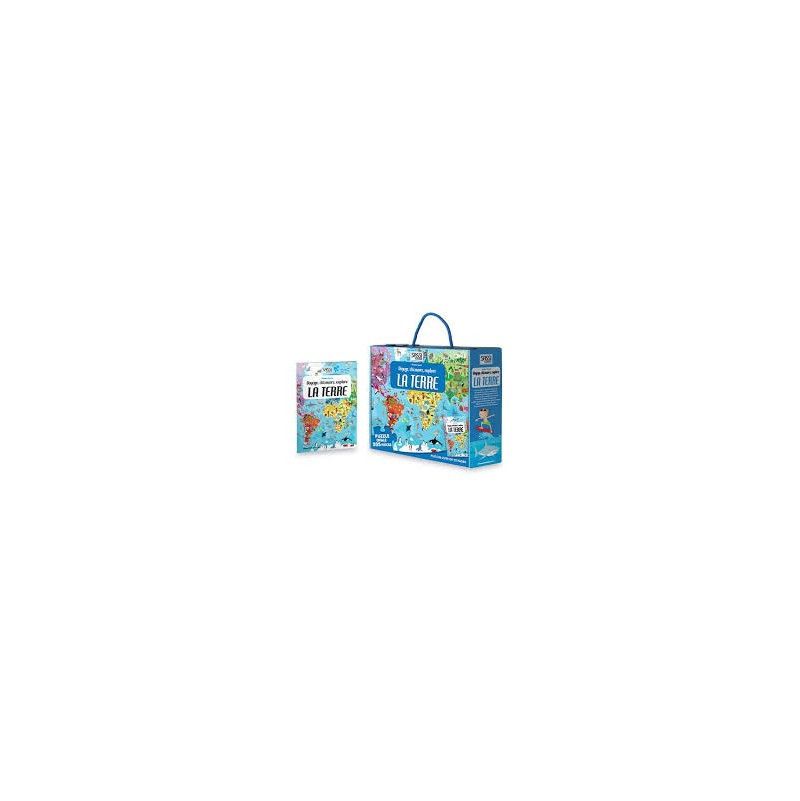 Puzzle + Livre - La terre Sassi Ikaipaka jeux & jouets Royan