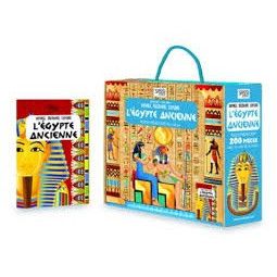 Puzzle + Livre - L’Égypte ancienne Sassi Ikaipaka jeux & jouets