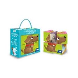 4 Cubes et livre les bébés animaux de la maison Sassi Ikaipaka