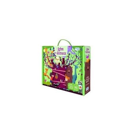 Puzzle + Livre L'Arbre aux animaux Sassi Ikaipaka jeux & jouets