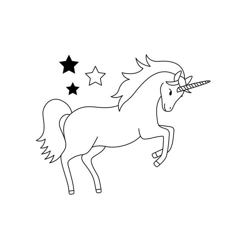 Tampon bois - Licorne - IkaIpaka Royan