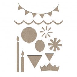 Birthay Cutting Dies Rayher Ikaipaka jeux & jouets Royan
