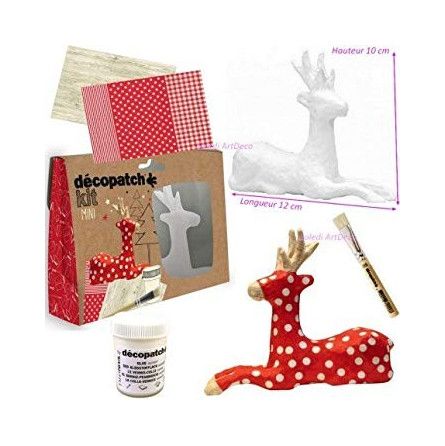 Mini kit Renne Décopatch Décopatch Ikaipaka jeux & jouets Royan