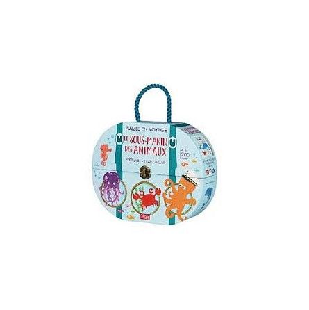 Puzzle en voyage, le sous marins des animaux - IkaIpaka Royan