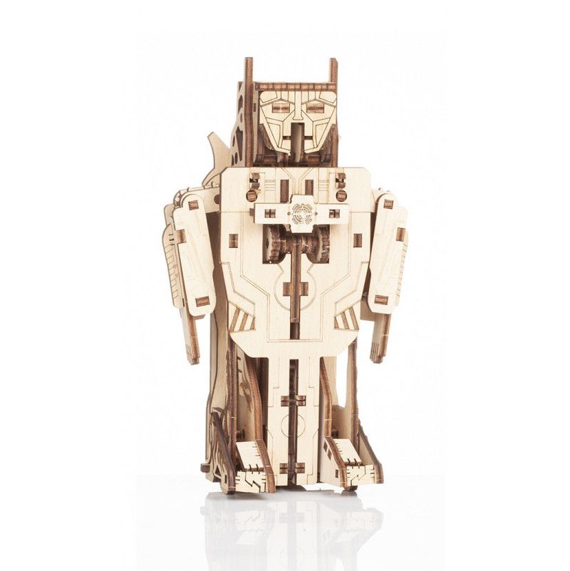 Puzzle maquette Robot-Avion transformeur 3D mobile en bois Mr playwood - IkaIpaka Royan