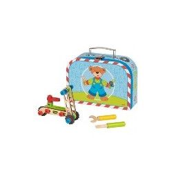 Valise kit construction vehicule Goki Ikaipaka jeux & jouets