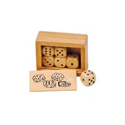 Boite de 6 dés en bois Goki Ikaipaka jeux & jouets Royan