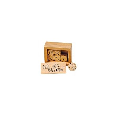 Boite de 6 dés en bois Goki Ikaipaka jeux & jouets Royan