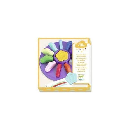 Les couleurs - Pour les petits 12 crayons fleurs Djeco Ikaipaka