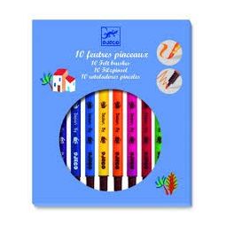 Les couleurs - Pour les grands 10 feutres pinceaux - classique