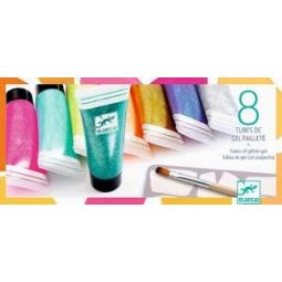 Les couleurs - Pour les grands 8 tubes de gel pailleté - IkaIpaka Royan