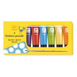 Les couleurs - Pour les grands 8 tubes de gouache - classique - IkaIpaka Royan