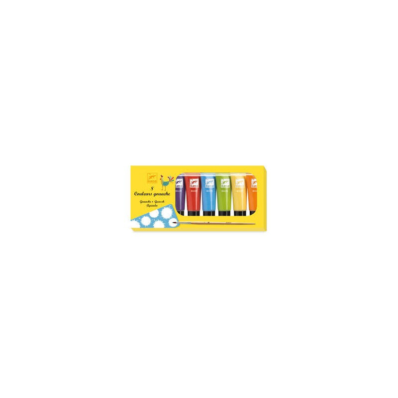 Les couleurs - Pour les grands 8 tubes de gouache - classique - IkaIpaka Royan