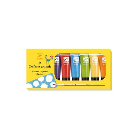 Les couleurs - Pour les grands 8 tubes de gouache - classique - IkaIpaka Royan