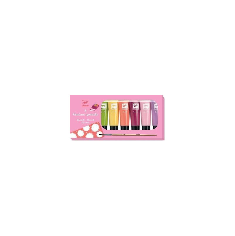 Les couleurs - Pour les grands 8 tubes de gouache - sweet - IkaIpaka Royan