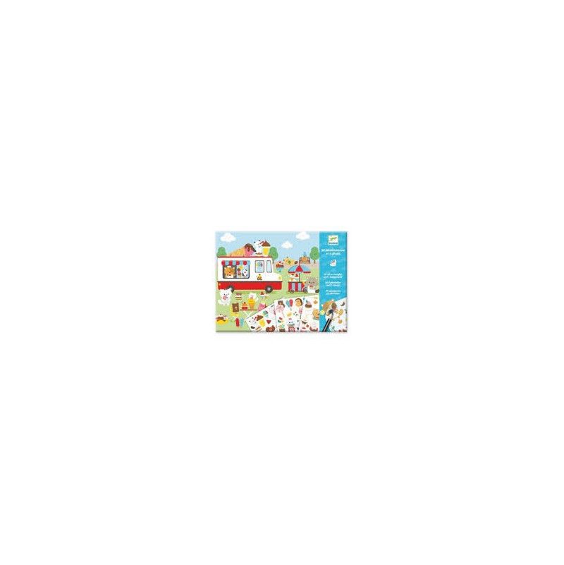90 decalcomanies et 3 décors Djeco Ikaipaka jeux & jouets Royan