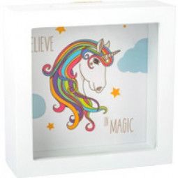 Tirelire en cadre Licorne - IkaIpaka Royan