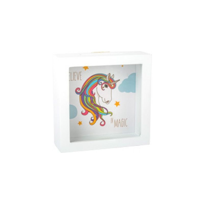 Tirelire en cadre Licorne - IkaIpaka Royan