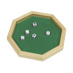 Piste de dés 25 cm hexagonale - IkaIpaka Royan