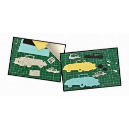 Sizzix Thinlits Kit - Vintage Car & Radio - IkaIpaka Royan
