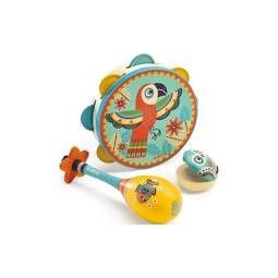 Set de 3 instruments * Tambourin-Maracas-Castagnette" - IkaIpaka Royan
